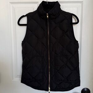 JCrew Black Quilted Vest - XS